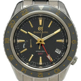 グランドセイコー Grand Seiko スポーツコレクション スプリングドライブ GMT SBGE215(9R66-0AF) ブラック チタン 自動巻き メンズ 腕時計