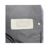 クリスチャン・ディオール Christian Dior オブリーク総柄ダウンジャケット 943C449A4462 ネイビー ナイロン メンズ ダウンジャケット