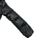 モンクレール MONCLER LAICHE ファー付ダウンジャケット ブラック ナイロン レディース ダウンジャケット