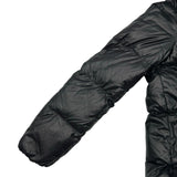 モンクレール MONCLER LAICHE ファー付ダウンジャケット ブラック ナイロン レディース ダウンジャケット