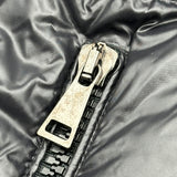 モンクレール MONCLER LAICHE ファー付ダウンジャケット ブラック ナイロン レディース ダウンジャケット