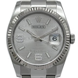 ロレックス ROLEX デイトジャスト36 ウェーブ 116234 シルバー ホワイトゴールド/ステンレススチール メンズ 腕時計