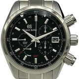 グランドセイコー Grand Seiko スポーツコレクション スプリングドライブ クロノグラフ GMT SBGC203(9R86-0AA0) ブラック ステンレススチール 自動巻き メンズ 腕時計