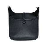 エルメス HERMES エヴリン３PM W刻 ブラックシルバー金具 トリヨン ユニセックス ショルダーバッグ