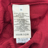 エルメス HERMES シェーヌダンクルニットセーター 3E2614D3 レッド シルク レディース セーター