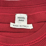 エルメス HERMES シェーヌダンクルニットセーター 3E2614D3 レッド シルク レディース セーター