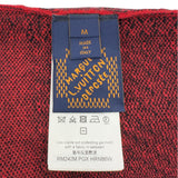 ルイ・ヴィトン LOUIS VUITTON モノグラム チェック ニットセーター HRN86W レッド ウール メンズ セーター