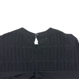 シャネル CHANEL コットンフリルニットセーター P58603 ブラック コットン レディース セーター