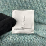 シャネル CHANEL ココマーク装飾アルパカ混ニットカーディガン P71515 ブルー ウール レディース カーディガン