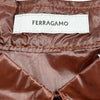 サルヴァトーレ・フェラガモ Salvatore Ferragamo 長袖ナイロンシャツ 0760977 ブラウン ナイロン レディース 長袖シャツ