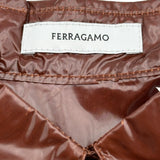 サルヴァトーレ・フェラガモ Salvatore Ferragamo 長袖ナイロンシャツ 0760977 ブラウン ナイロン レディース 長袖シャツ