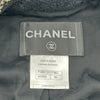 シャネル CHANEL ノーカラーツイードジャケット P38673 ブラック ツイード レディース ノーカラージャケット