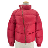ディースクエアード DSQUARED レザーダウンジャケット 72AM0384X8131 レッド レザー レディース ダウンジャケット