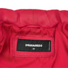 ディースクエアード DSQUARED レザーダウンジャケット 72AM0384X8131 レッド レザー レディース ダウンジャケット