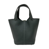 エルメス HERMES ピコタンロックPM K刻 ヴェールマングローブ ゴールド金具 トリヨンクレマンス レディース ハンドバッグ
