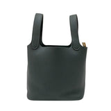 エルメス HERMES ピコタンロックPM K刻 ヴェールマングローブ ゴールド金具 トリヨンクレマンス レディース ハンドバッグ
