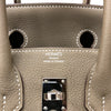 エルメス HERMES バーキン25 W刻 エトゥープ シルバー金具 トゴ レディース ハンドバッグ