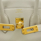 エルメス HERMES バーキン25 K刻印 クレ ゴールド金具 トゴ レディース ハンドバッグ