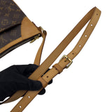 ルイ・ヴィトン LOUIS VUITTON オデオンMM M56389 ブラウン モノグラムキャンバス レディース ショルダーバッグ