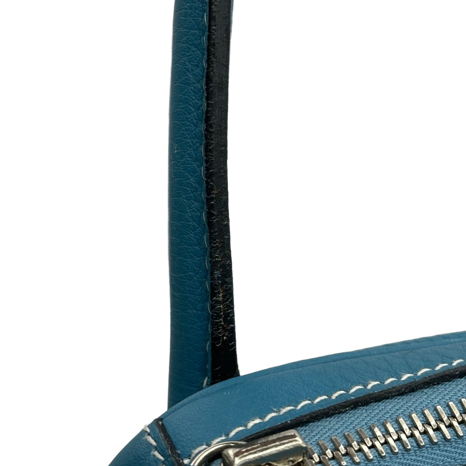 エルメス HERMES リンディ30 □J刻 ブルージーン シルバー金具