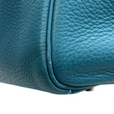エルメス HERMES リンディ30 □J刻 ブルージーン シルバー金具 トリヨン レディース ショルダーバッグ