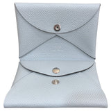 エルメス HERMES カルヴィデュオ K刻印 ブルーグラシエ エプソン ユニセックス コインケース