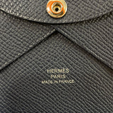 エルメス HERMES カルヴィデュオ K刻印 ブルーネイビー エプソン ユニセックス コインケース