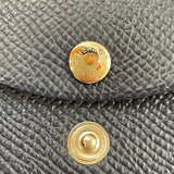 エルメス HERMES カルヴィデュオ K刻印 ブルーネイビー エプソン ユニセックス コインケース