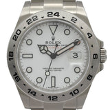 ロレックス ROLEX エクスプローラー2 216570 ホワイト ステンレススチール メンズ 腕時計