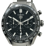 タグ・ホイヤー TAG HEUER カレラ キャリバー ホイヤー02 スポーツクロノグラフ CBN2A1B.BA0643 ブラック ステンレススチール 自動巻き メンズ 腕時計