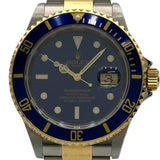 ロレックス ROLEX サブマリーナ 16613 ブルー ゴールド/ステンレススチール 自動巻き メンズ 腕時計