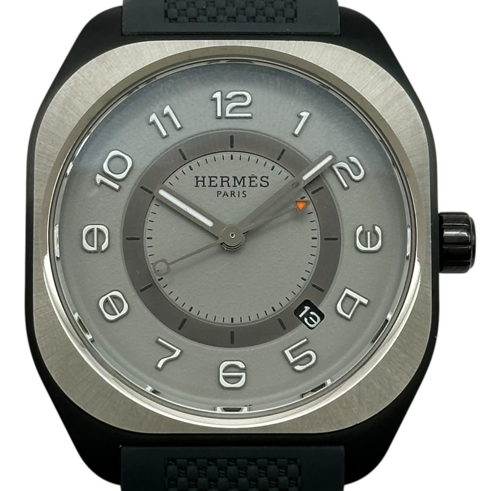 エルメス HERMES H08 エクストララージ SP1.748c グレー チタン 自動