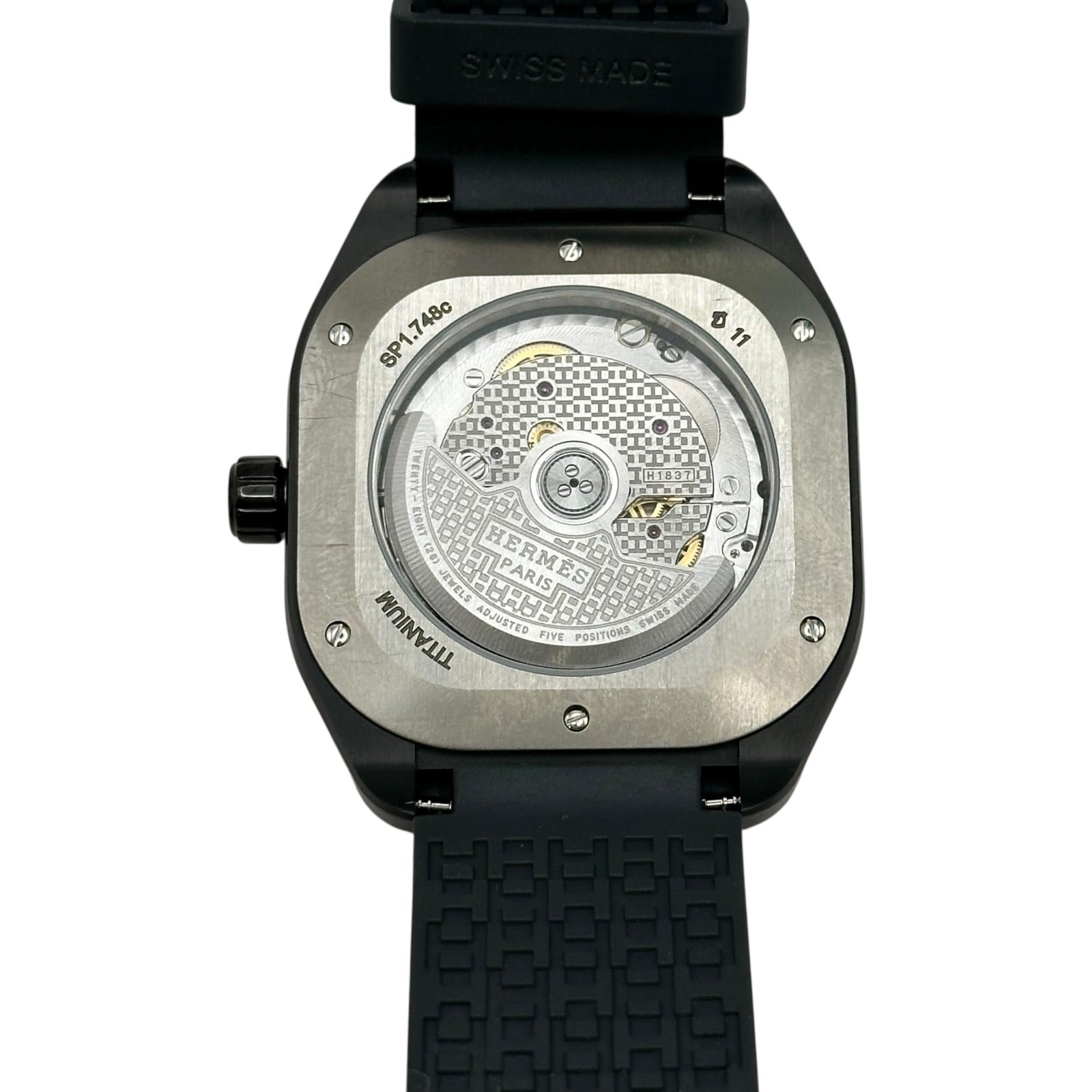 エルメス HERMES H08 エクストララージ SP1.748c グレー チタン 自動