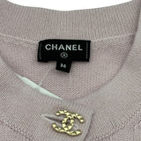 シャネル CHANEL アイコンボタンカシミヤロングカーディガン P73485 ピンク カシミヤ レディース カーディガン