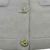 シャネル CHANEL アイコンボタンカシミヤロングカーディガン P73485 ピンク カシミヤ レディース カーディガン