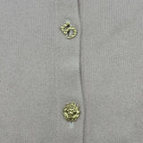 シャネル CHANEL アイコンボタンカシミヤロングカーディガン P73485 ピンク カシミヤ レディース カーディガン