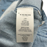 コーチ COACH バッチワークデニムジャケット ブルー コットン メンズ デニムジャケット