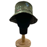クリスチャン・ディオール Christian Dior オブリークリバーシブルバケットハット 32PFL923I153 グリーン ポリエステル ユニセックス その他ファッション雑貨