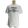 ヴェルサーチ VERSACE メデューサロゴ半袖Tシャツ 1012415 ホワイト コットン メンズ 半袖Ｔシャツ