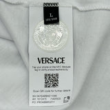 ヴェルサーチ VERSACE メデューサロゴ半袖Tシャツ 1012415 ホワイト コットン メンズ 半袖Ｔシャツ