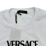 ヴェルサーチ VERSACE メデューサロゴ半袖Tシャツ 1012415 ホワイト コットン メンズ 半袖Ｔシャツ