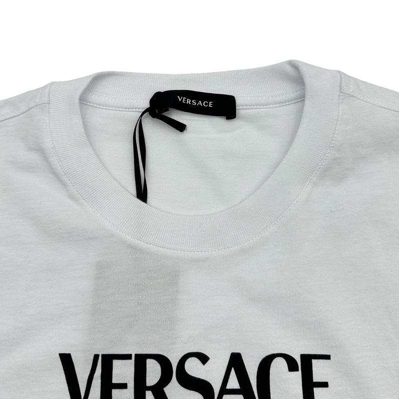 VERSACE KITH ホワイト Tシャツ正規品 Printed Cotton-Jersey Regular T-Shirt White | VERSACE US