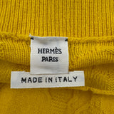 エルメス HERMES カシミヤタートルネックニットセーター イエロー カシミヤ レディース セーター
