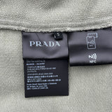 プラダ PRADA ダメージ加工スウェットシャツ UJL69B グリーン コットン メンズ スウェット