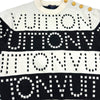 ルイ・ヴィトン LOUIS VUITTON シグネチャーチャンキーストライプニットセーター FOKL20 ホワイト ウール メンズ セーター
