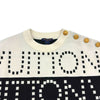 ルイ・ヴィトン LOUIS VUITTON シグネチャーチャンキーストライプニットセーター FOKL20 ホワイト ウール メンズ セーター