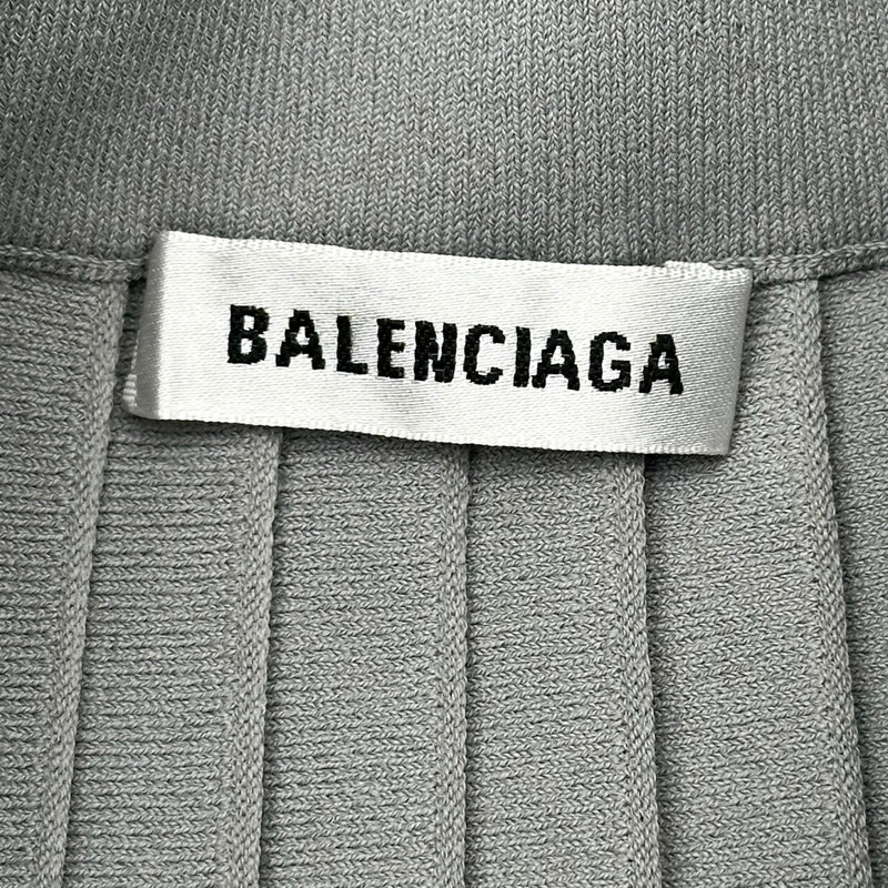 バレンシアガ BALENCIAGA ロゴプリーツロングスカート 620998 グレー