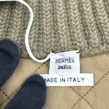 エルメス HERMES ジップアップニットジャケット 2H2102DA ブラウン ウール レディース その他アウター