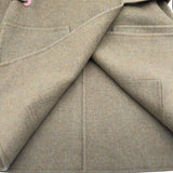 エルメス HERMES カシミヤラップコート 3H0125DA ブラウン カシミヤ レディース その他アウター