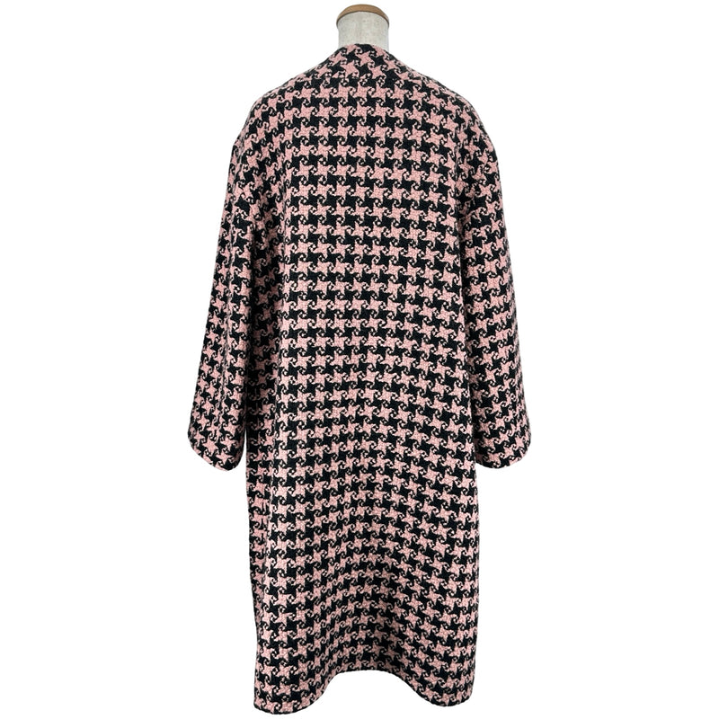 定価10万 グッチ メルトン コート GGパール　サイズ6 ピンク　110㎝ グッチ GUCCI ハウンドトゥースツイードロングコート 664249 ピンク